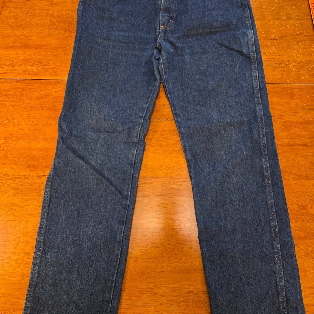 Rustler Jeans Men’s 31x32 Dark Blue Denim Straight Leg